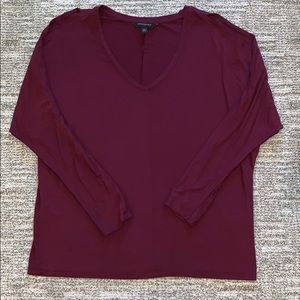 Burgundy top